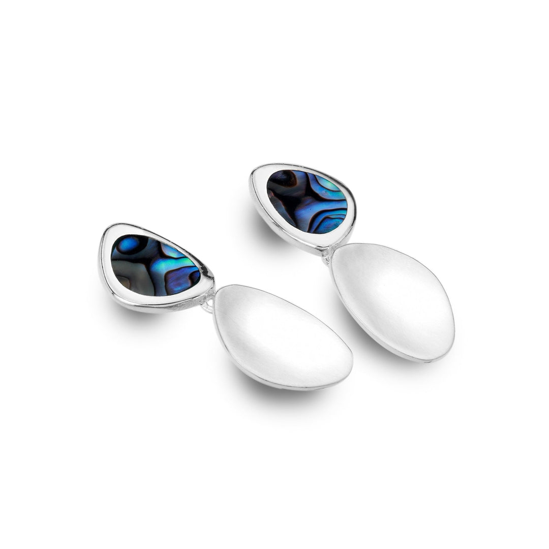 Paua Shell Pebble Earrings