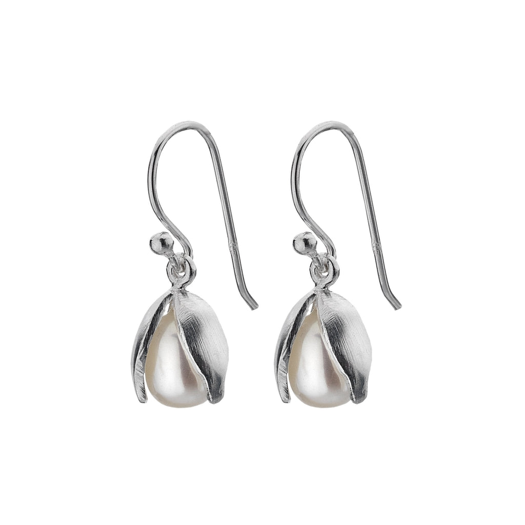 Pearl Snowdrop Earrings - SilverOrigins