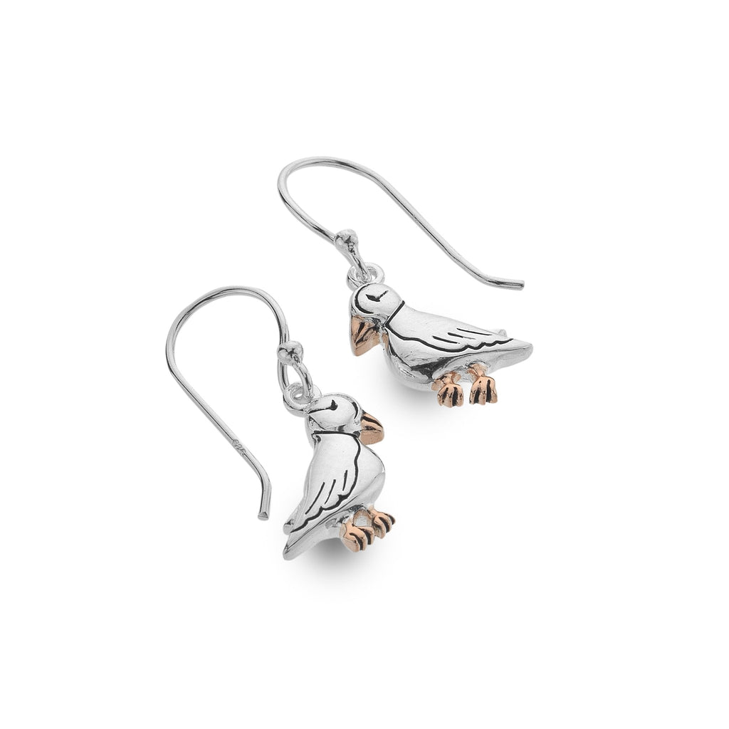 Puffin Earrings - SilverOrigins