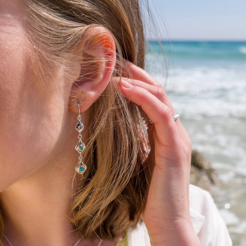 Sea spray earrings - SilverOrigins