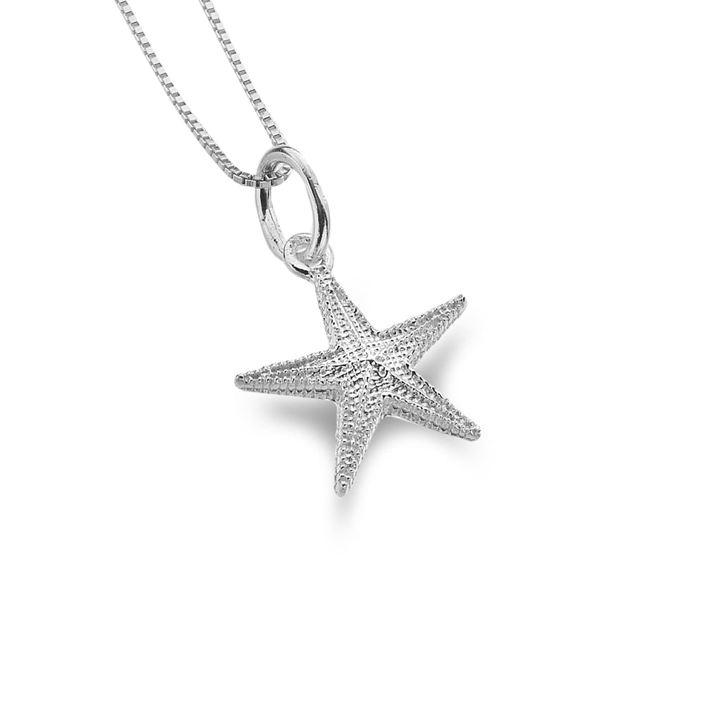 Sparkling Starfish Pendant - SilverOrigins