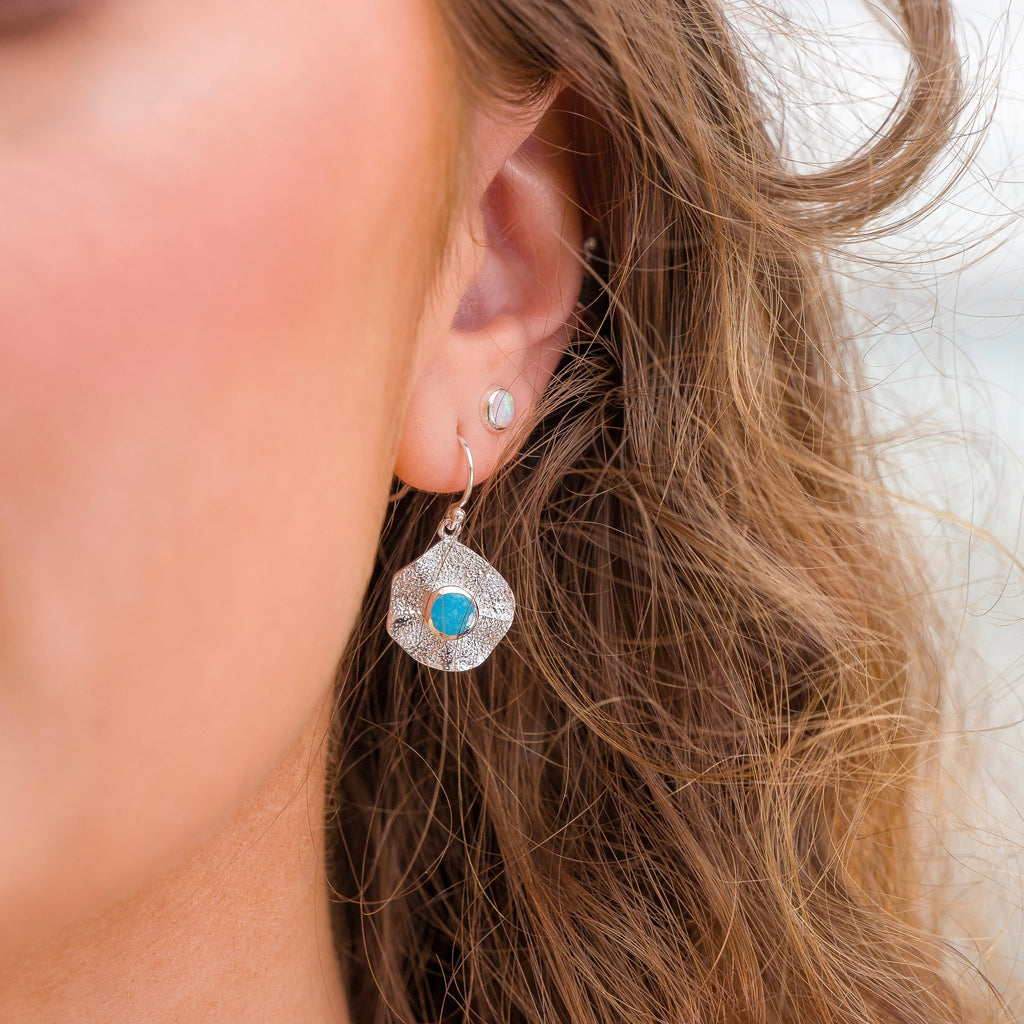 Turquoise Beach Pool Earrings - SilverOrigins