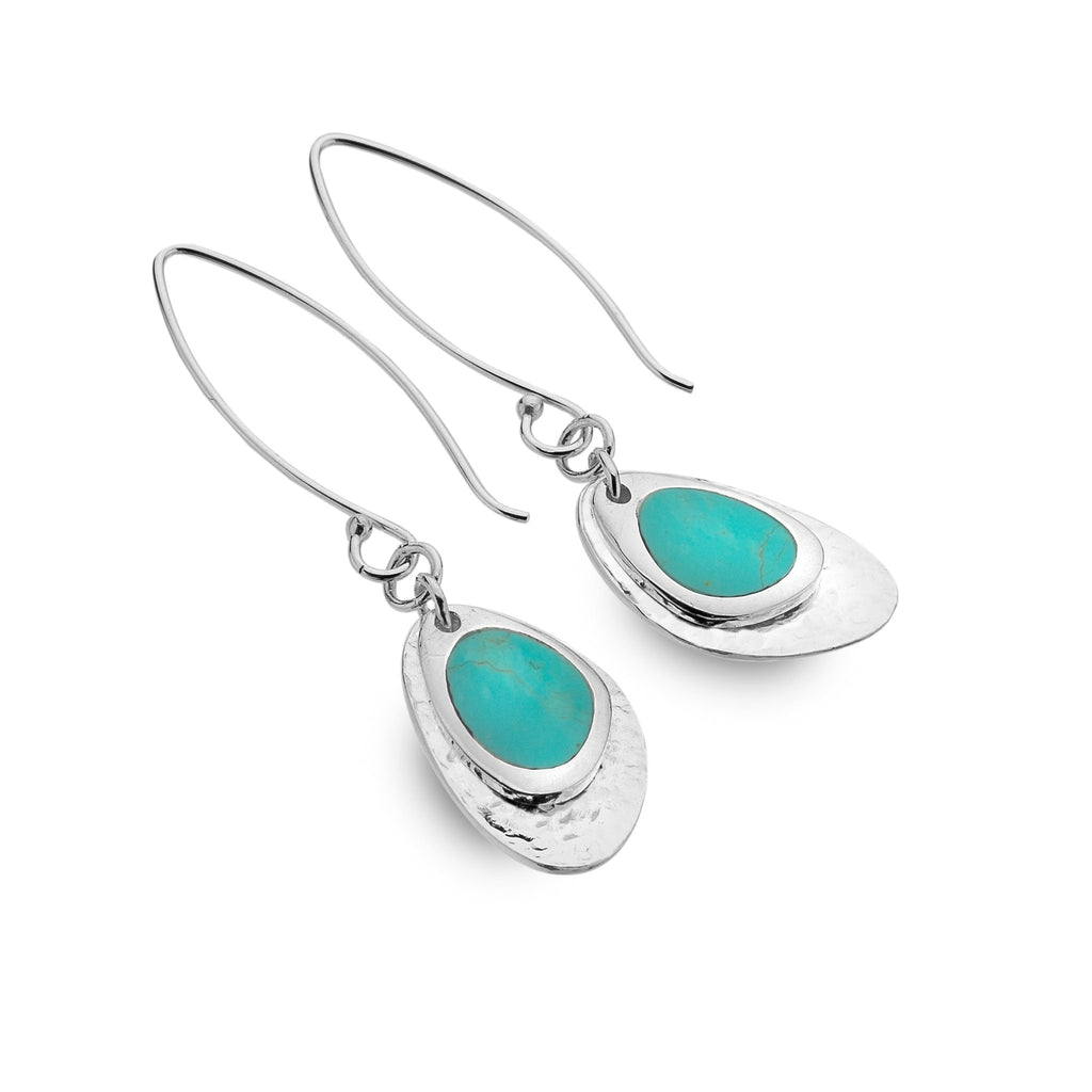 Turquoise cove rockpool earrings - SilverOrigins