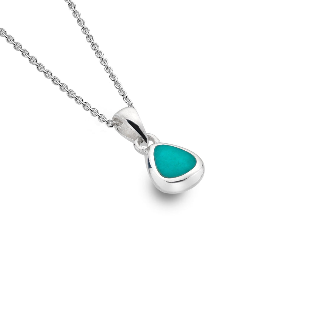 Turquoise pebble pendant - SilverOrigins