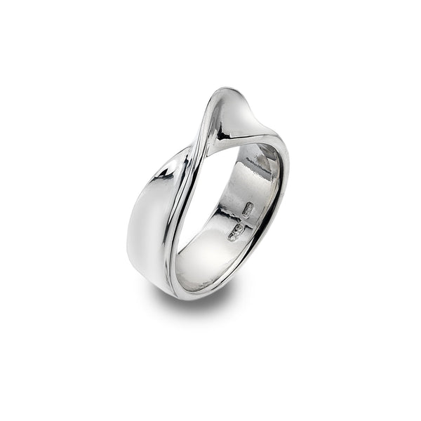 『TW RING SILVER』 Silver Wave Twist Band Ring