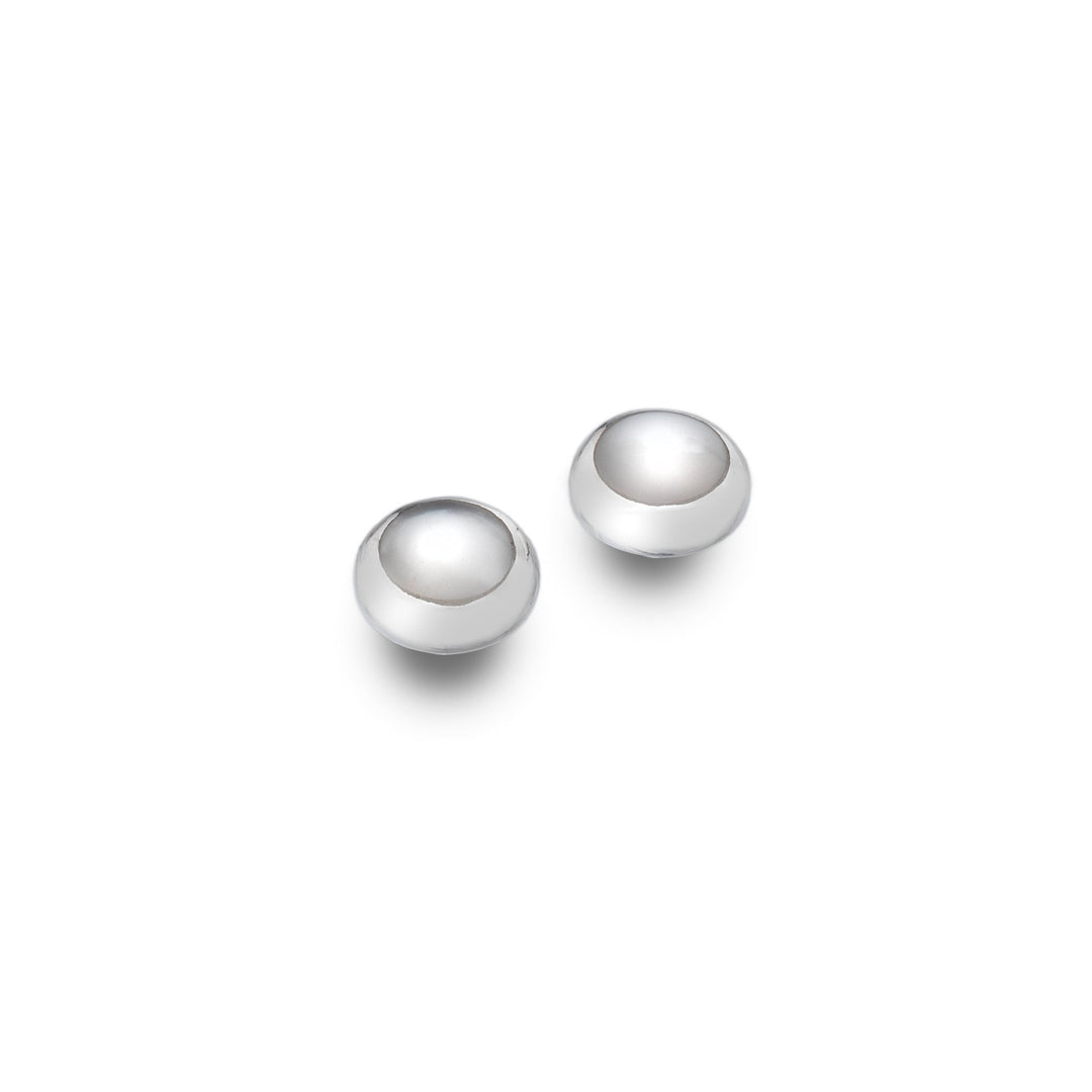 White mother of pearl studs